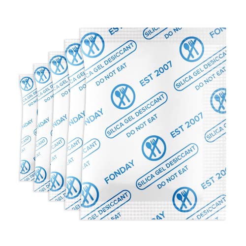 2 Gram 2500 Packets Fonday Food Grade Silica Gel Desiccant Packs (2500 Count)