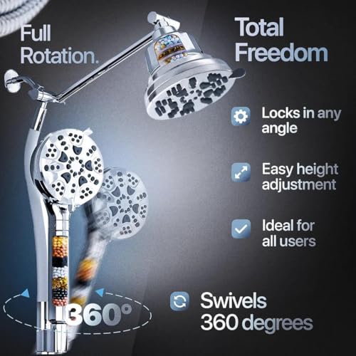 Dual Filtered Shower Head Combo