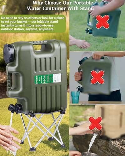 5 Gallon Water Jug with Folding Stool