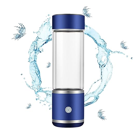Improve Water Hydrogen Water Ionizer Cup,Rechargeable Alkaline Water Ionizer,Portable Hydrogen Water Ionizer Machine,Blue