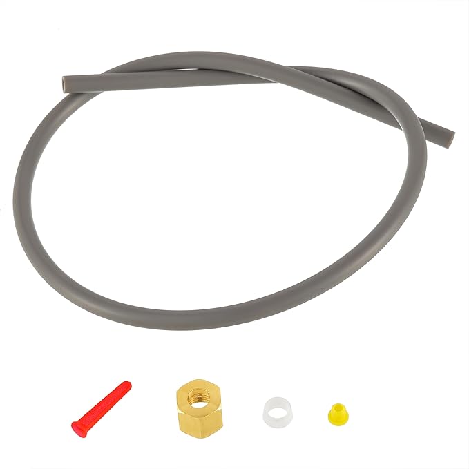 4335 Feed Tube Assembly for April-aire Humidifier 400, 500, 600 Series,Includes Humidifier Parts Yellow Orifice (4231), Drain Type in-Line Strainer (4004), Compression Sleeve and Nut (4335) - AquaVibe