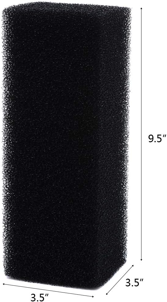 ALEGI Aquarium Bio Sponge Filter Media, Replacement Foam Insert Fit for 110 / Filters,30 PPI (AC110-4pcs)