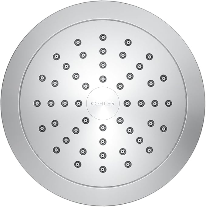 KOHLER ‎K-33631-Y-CP Cinq Round Single-Function Filtered Showerhead, Five-Layer Filtration, 2.5 GPM, Full Coverage Spray, Premium Durable Material, Polished Chrome