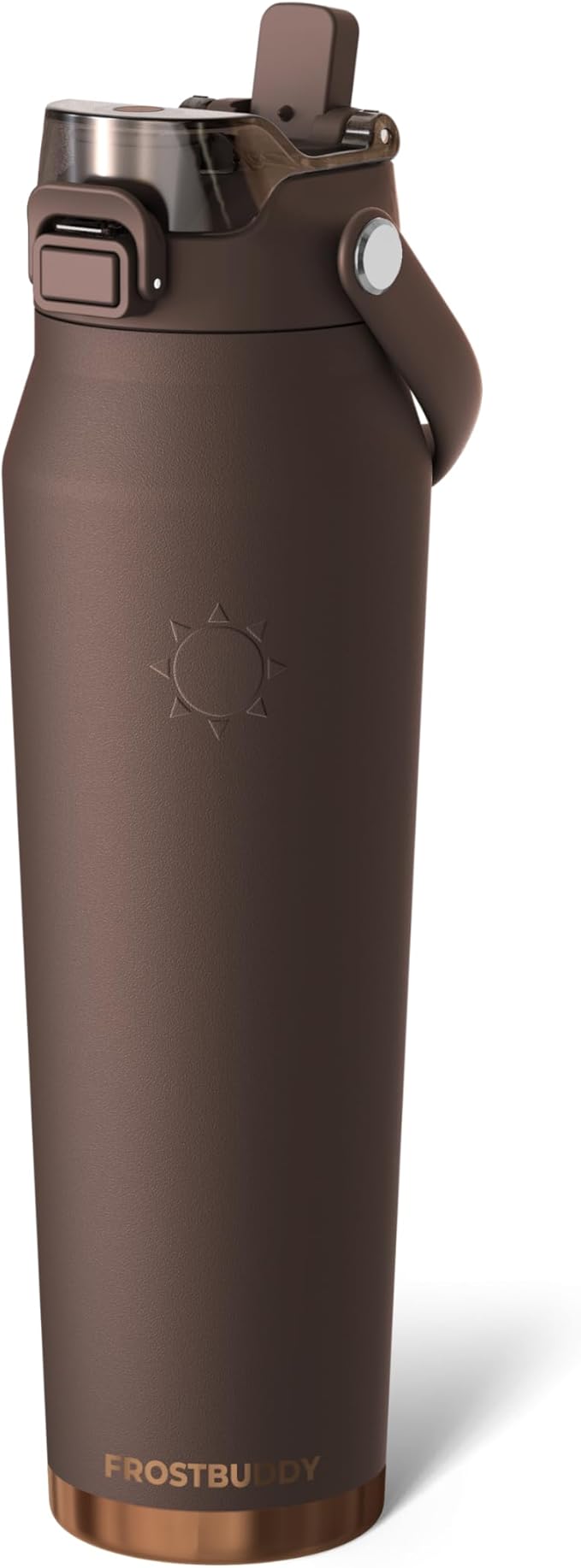 Frost Buddy 32oz Insulated Water Bottle with Straw & Chug Lid | Leak-Proof Stainless Steel | 24-Hours Cold | Sweat-Proof, Cup Holder Friendly | Ideal for Gym, Travel, Sports & Everyday Hydration