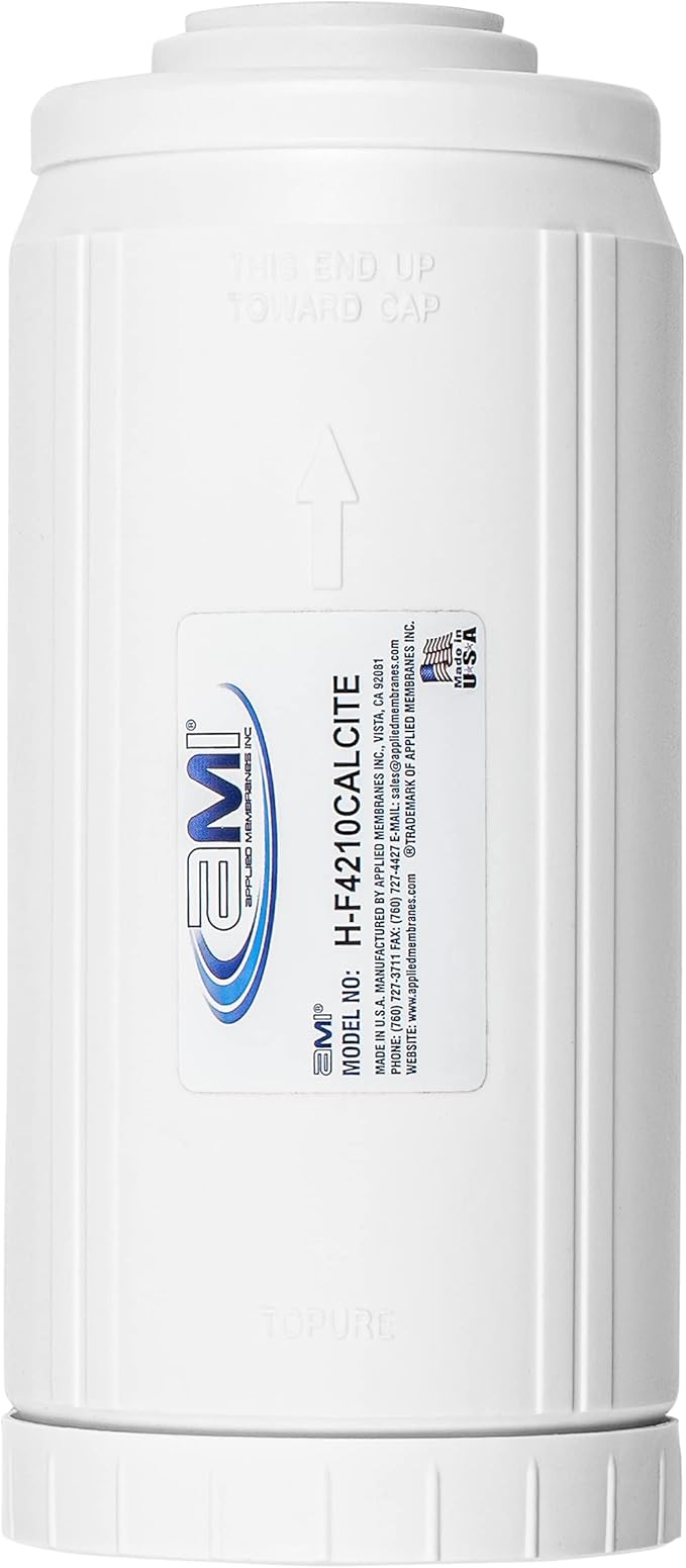 APPLIED MEMBRANES INC pH Neutralization Water Filter Cartridge | Calcite Filter to Raise Alkalinity of Low pH Water | Standard 4.5