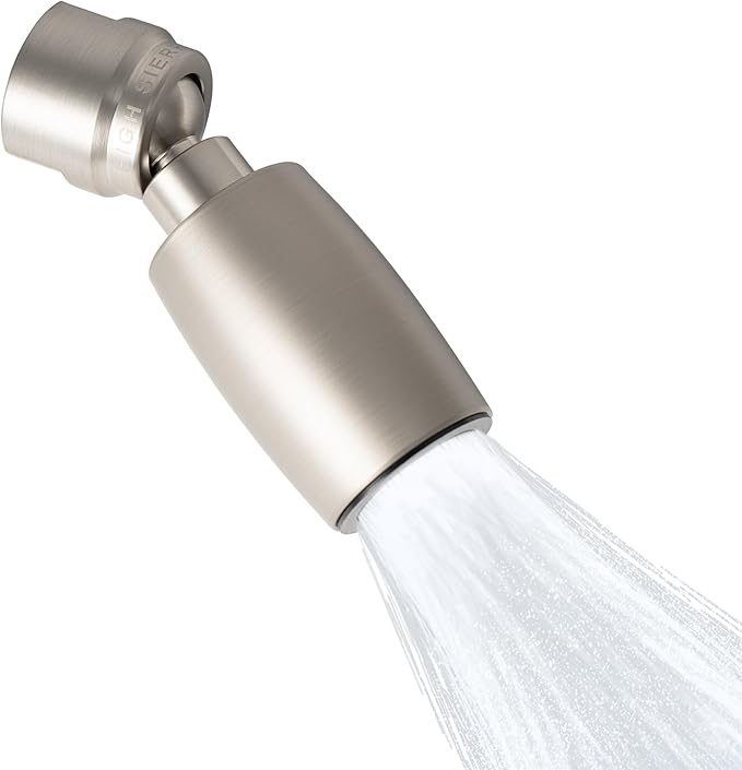 High Sierra Showerheads® - CLASSIC™ Solid Metal 1.5 GPM Award Winning, Low Flow Shower Head, Patented Nozzle Never Clogs - Brushed Nickel Finish