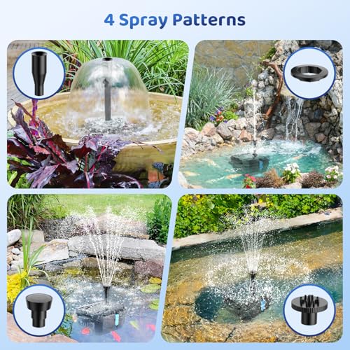 12W Solar Fountain Pump & Pond Filter Kit