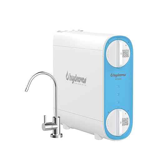 HYDROVOS Tankless RO System 600 GPD, NSF 372 Certified No-Lead, Reduces PFAS, TDS, Fluoride, Arsenic, Chlorine, Efficient 2:1 Drain Ratio, Under Sink Reverse Osmosis Water Filter, USA Tech Support
