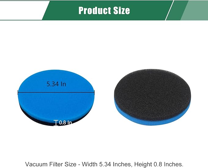 Replacement Filter for Bissell CleanView Swivel Rewind Pet Reach Upright Vacuum,Fits Models 3198A,3198,3197,3197A,3195,3196 Series Part # 12141 (Blue- 2 Pack)