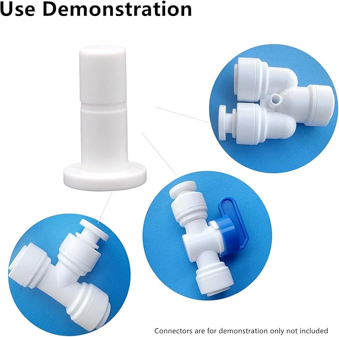 3/8 inch RO tubing end plugs for RO Reverse Osmosis Water Filter Fittings (3/8 inch(10 PCS)) - AquaVibe