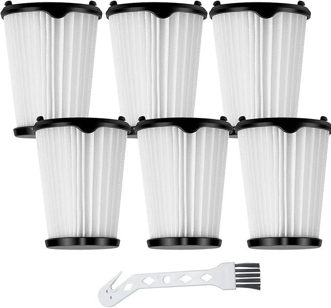 6 Pack Replacement VAF-1 Vacuum Filters Compatible With Electrolux Ergorapido Stick Vacuum Cleaner EHVS2510AW VS3510AR（Standard＆Pet Version) Part# EL65522 (6pack) - AquaVibe