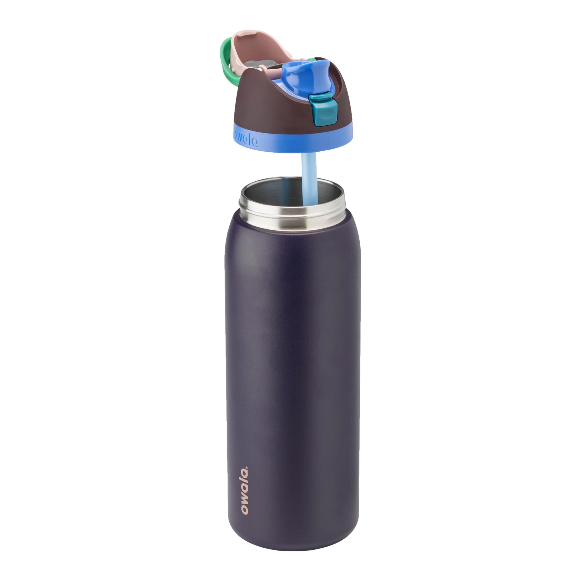 FreeSip Stainless Steel Water Bottle 40 oz Night Safari