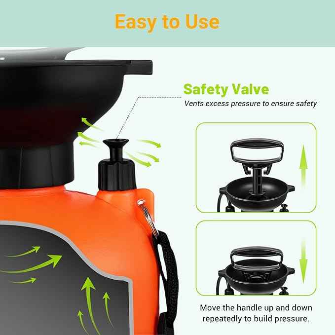 2.1 Gallon/8L Portable Shower–10 Spray Modes, Nylon Insulated Sleeve & No Electric Needed, Beach Shower for Surfing, Camping, Traveling & Hiking, Portable Water Sprayer, Orange