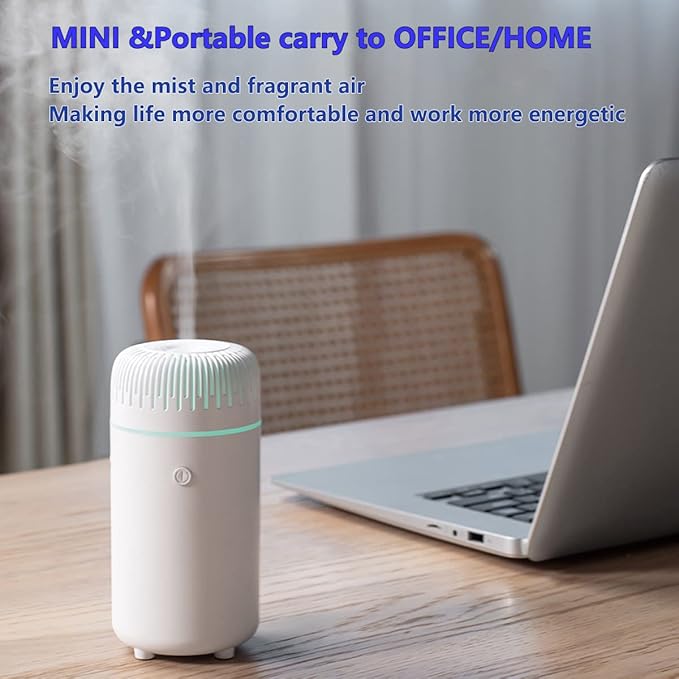 Unee Car Diffuser,USB 100ml Small Essential Oil Humidifier Aromatherapy Diffusers for Office Room(Pink)