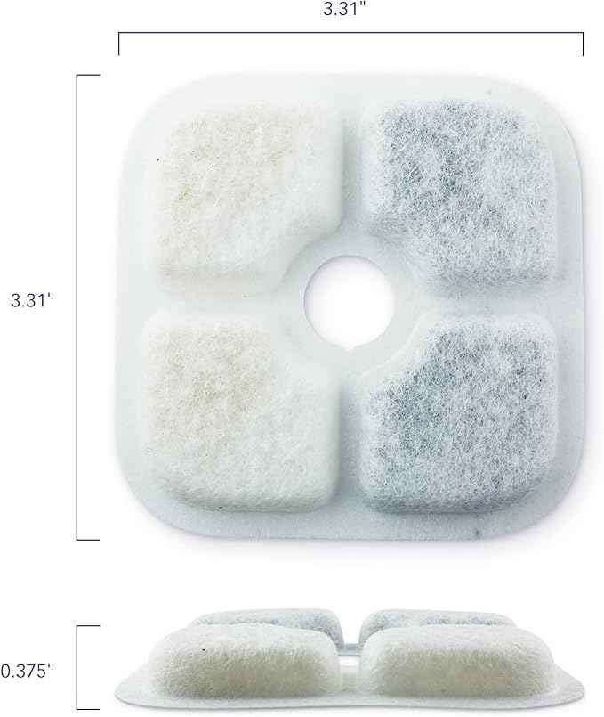 PET STANDARD Water Filters, Compatible with Catit® PIXI™ Water Fountain, Pack of 12