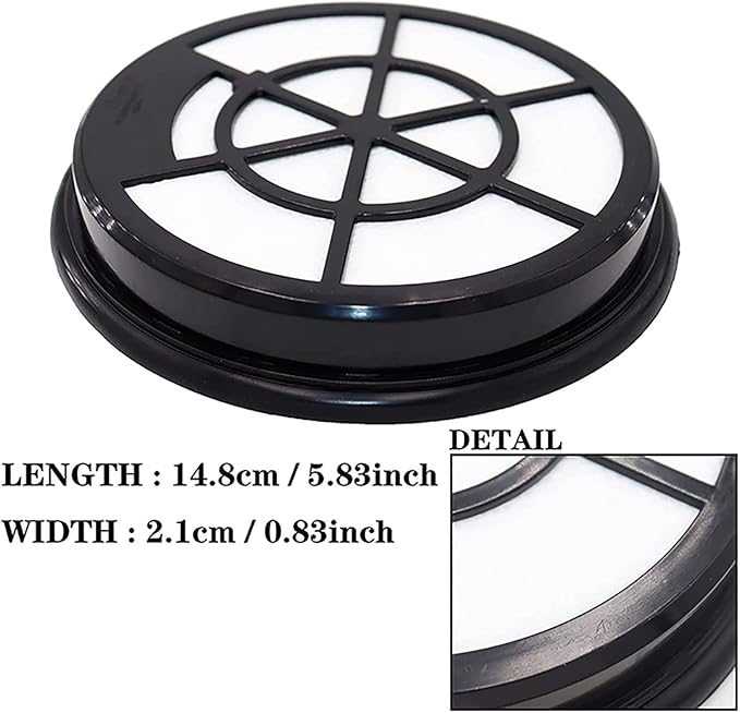 4 Pack Replacement HEPA Filters Compatible with Eureka Whirlwind NEN110A/NEN110B Bagless Canister Vacuum Cleaner Accessories