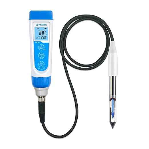 Apera Instruments PH60-MT Handheld pH Meter Tester Kit with LabSen 765 pH/Temp. Blade Spear Electrode for Lab-Grade pH Measurement in Meats and Solid Food Samples
