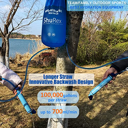 12L Gravity Fed Water Filtration System with Adjustable Tree Strap