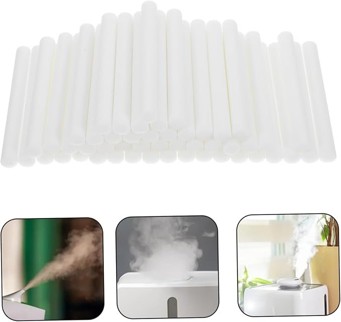 50pcs Absorbent Cotton Refill Sticks for Humidifiers Diffuser Accessories for Essential Oils Compatible with Various Models White - AquaVibe