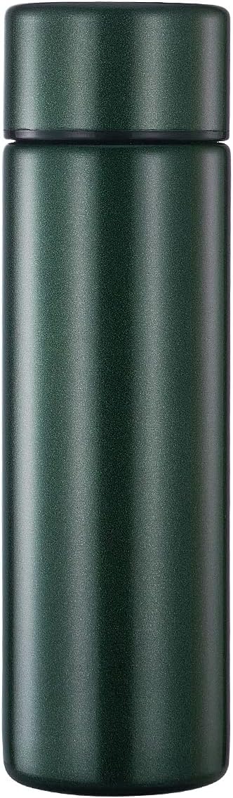 5 oz Mini Water Bottle Cute Water Bottle - Insulated Stainless Steel Bottle - Keeps Cold for 12 hours, Hot for 6 hours - Sparkling Green
