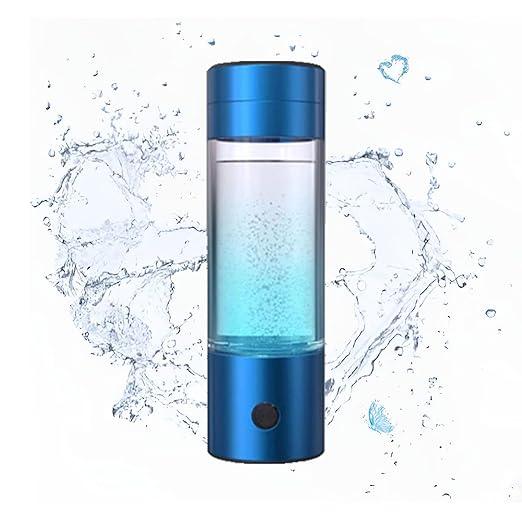 Hydrogen Water Bottle Generator,Portable Alkaline Water Ionizer Machine,Ion Bottles Hydrogen Water Ionizer for Daily Drinking,Blue
