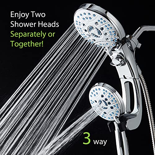 AquaCare 50 mode High Pressure Shower Head Combo with Arm & Dual Power Wash
