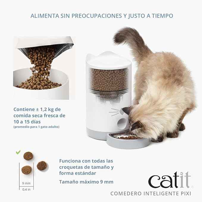 Catit PIXI Smart Feeder Replacement Stainless Steel Bowl – Durable Dishwasher-Safe Cat Food Dish – Compatible with Catit PIXI Smart Cat Feeder – Hygienic, Rust-Resistant & Easy to Clean
