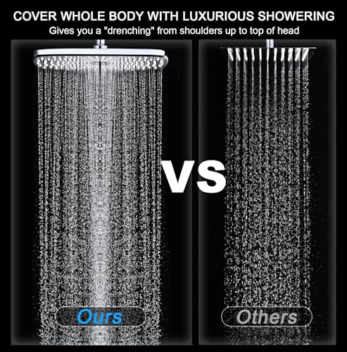 12" High Pressue Rain Shower Head with Handheld