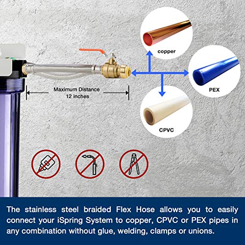 WCB32+AHPF12MNPT12X2 Whole House Water Filter System