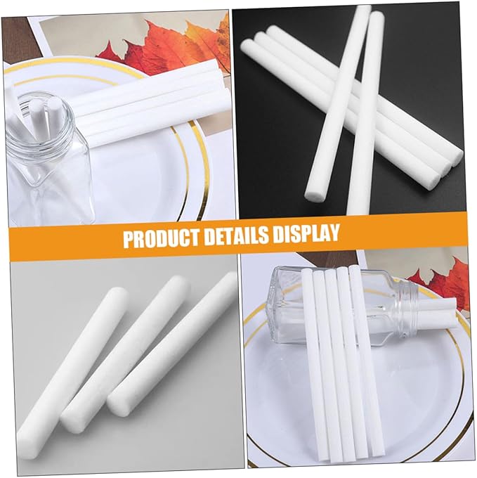 PRETYZOOM 150pcs Fiber Diffuser Sticks for Humidifiers Absorbent Replacement Accessories for Diffusers for Home Office and Spa Use - AquaVibe