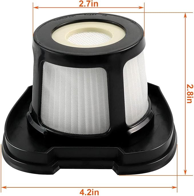 4 Pack Handheld Vacuum Filter for Bissell Pet Hair Eraser Lithium Ion Hand Vacuum filter Replacement 2390 2390A 2389 2579 2284W Replaces 1614203 1614212 1614204 with 1 Little Brush - AquaVibe