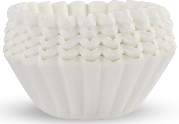 Tupkee Extra Large Coffee Filters - (13 Inch x 5 Inch) Premium, Big, Tall for Bunn 1.5 to 3 Gallon Commercial Coffee & Tea Machines - (750 Count) - Chlorine Free White Commercial Coffee Filters