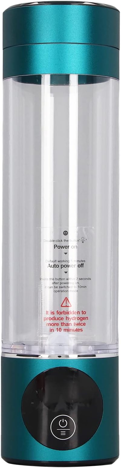 Pilipane Hydrogen Water Bottle, Water Lonizer, Portable Hydrogen Erich Water Bottle Generator, USB Rechargeable Hydrogen Generator, New Technology Ionize Glass Water, Alka line Water Ma