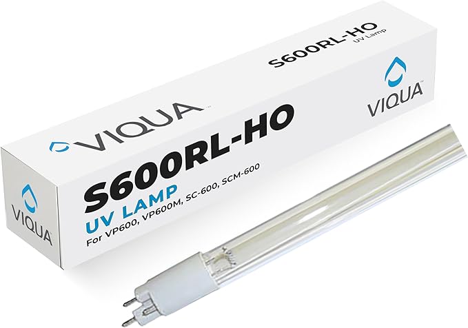 Viqua S600RL-HO Replacement UV Lamp for UVMax G GX Pro10 Pro20 Pro30 Systems 33 Inch High Output 4 Pin Lamp for Water Treatment Units