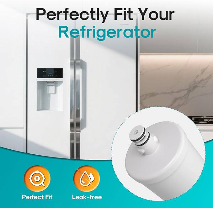 ICEPURE PRO 5231JA2002A NSF401&473&53&42 Certified Refrigerator Water Filter Replacement for LG LT500P, GEN11042FR-08, ADQ72910911, ADQ72910901, ADQ72910907, Kenmore 9890, 469890, LFX25974ST, 4PACK