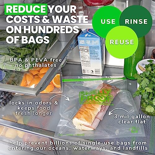 XXL Reusable Food Storage Bags (15 Count)