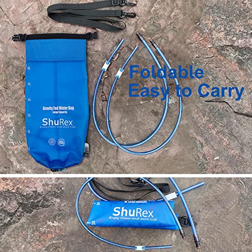 12L/3-Gal Gravity-Fed Water Bag with 2 Outlet Pipes