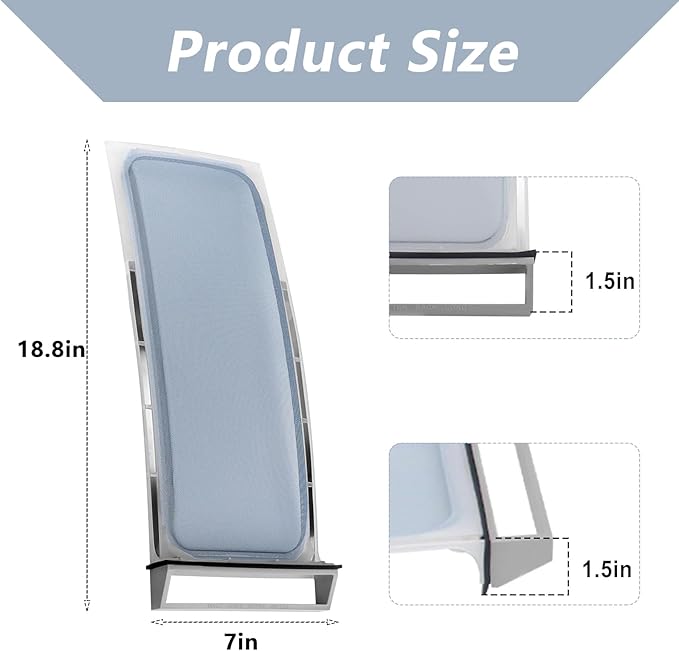 JESE 339392 339392V Dryer Lint Filter Case Screen Replacement Parts Compatible with Whirl.pool, Ken.more - Repalce 337133, 337448, 337451, 337488, 338405, 346671, 338406, 339391, 341030, 341429