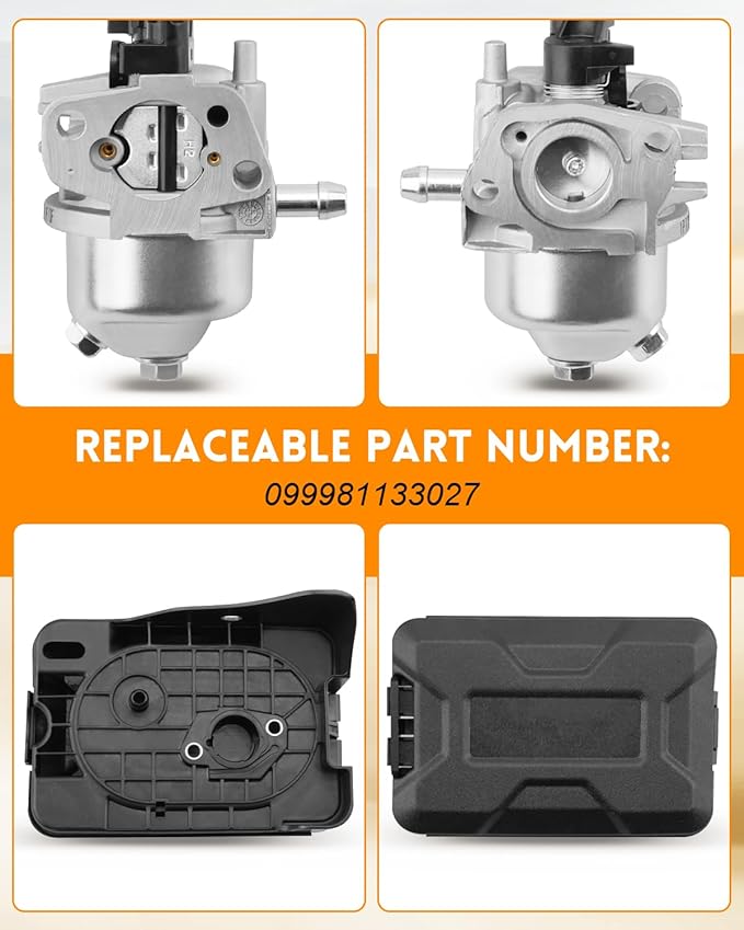 Huayi High Pressure Washer Carburetor Carb Air Filter Kit Fit for Ryobi RY802900 Replace 099981133027
