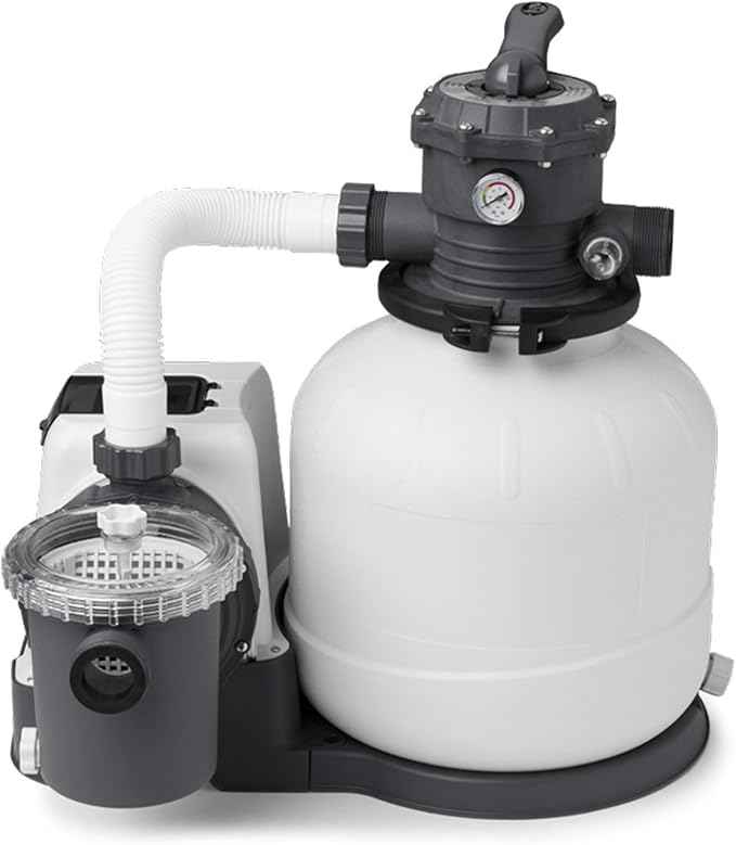 INTEX 2,800 GPH Krystal Clear Sand Filter Pump for Above Ground Pools, Swimming Pool Pump with Automatic Timer - Improved Circulation, Filtration, & Clarity