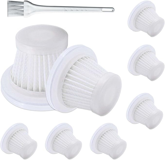 8 Pack lt-117c Multifunction Vacuum Cleaner Filter Replacement Compatible with KMM Handheld Car Vacuum Cleaner Filters, Model LT-117C, Washable Hepa Filter for Car, Home, Office, Pet - AquaVibe