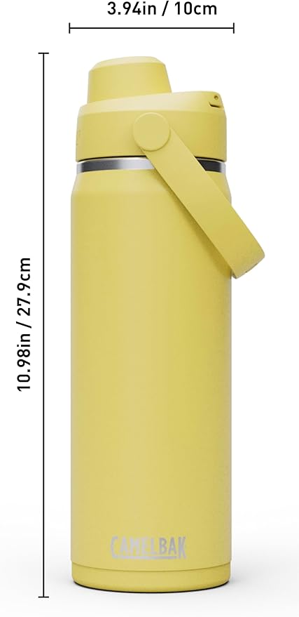 CamelBak Thrive Chug Insulated Stainless Steel Water Bottle Yellow Bloom, 20oz
