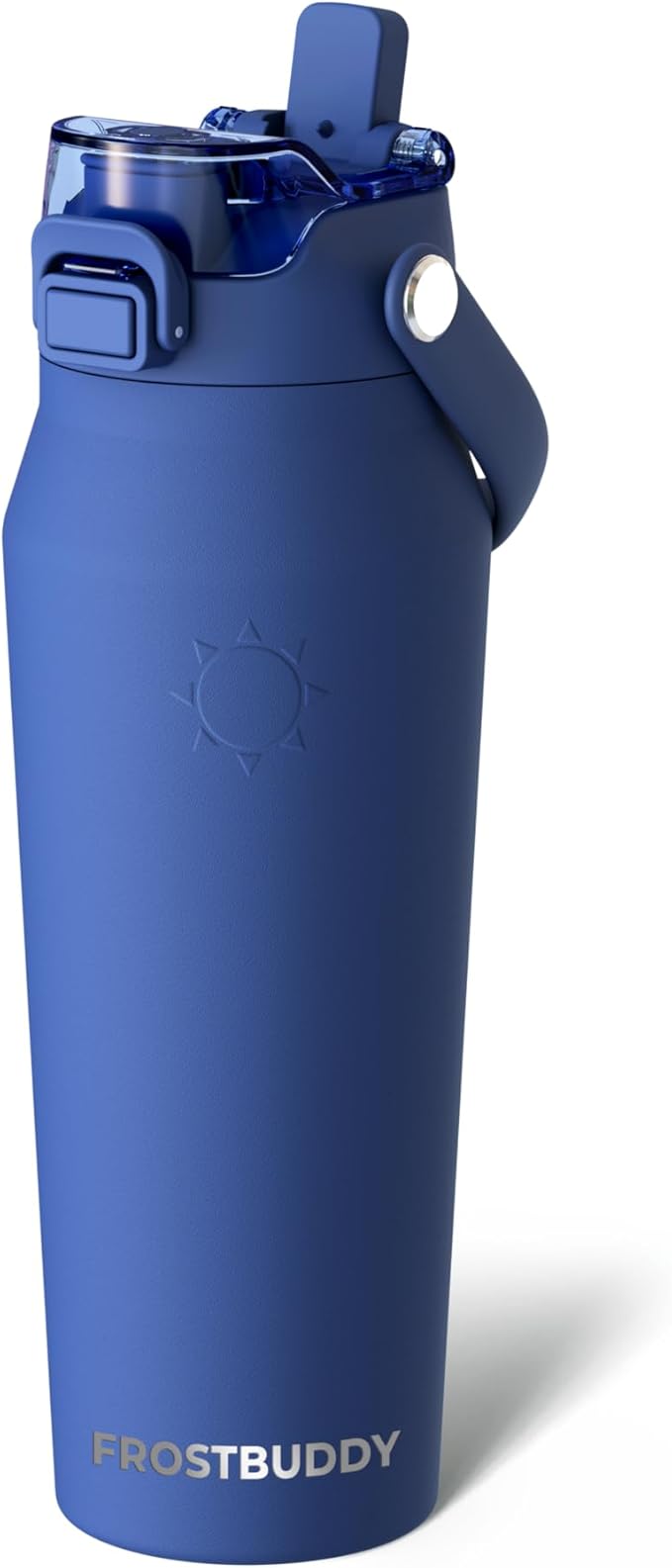 Frost Buddy 24oz Insulated Water Bottle with Straw & Chug Lid | Leak-Proof Stainless Steel | 24-Hours Cold | Sweat-Proof, Cup Holder Friendly | Ideal for Gym, Travel, Sports & Everyday Hydration