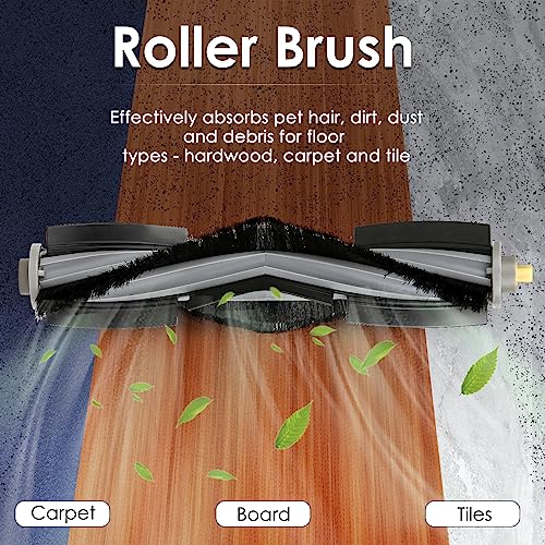 10 Pieces) X1 Omni Replacement Parts Compatible With ECOVACS DEEBOT DEEBOT X1 OMNI, X1 PRO OMNI, T10 OMNI Robot Vacuum Accessories Kit, 1 Roller Brush, 3 HEPA Filters, 6 Side Brushes (10 Count)