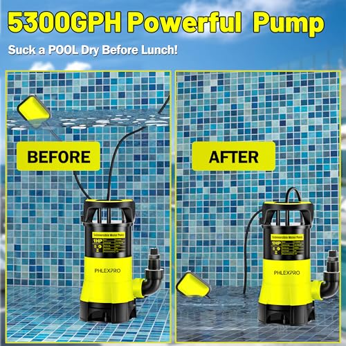 1HP Submersible Sump Pump