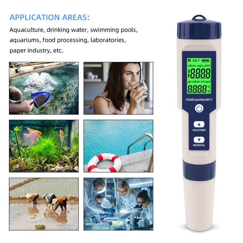 Pool Salt Tester & PH Meter