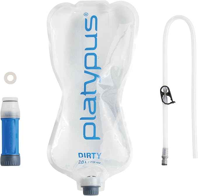 Platypus QuickDraw Ultralight 2 Liter Backpacking Water Filter System