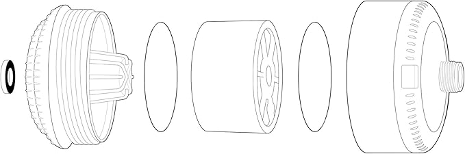 Sprite SL2-WH Universal Slim-Line2 Shower Filter, White