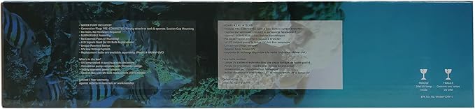 AA GKM24W Internal UV for Aquariums up to 120Ga,Black