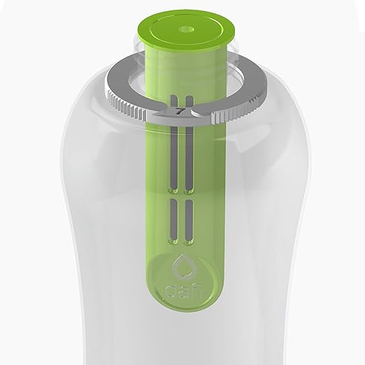 DAFI Water Bottle Filters and Cap Replacements Green | 2-Pack | Last up to 60 Days | Hiking Water Filter, Personal Filtered Water Bottle, Camping Water Filter | BPA-Free | Made in Europe